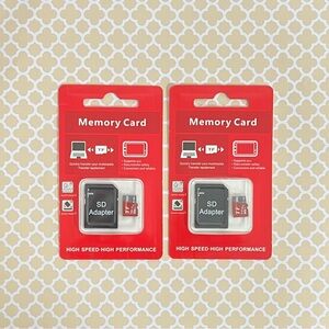2 Piece x 1 TB Micro Memory Card, Universal Memory Card with Adapter